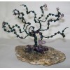 Lavender Glass Wire Tree Design