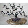 Lavender Glass Wire Tree Design