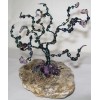 Lavender Glass Wire Tree Design