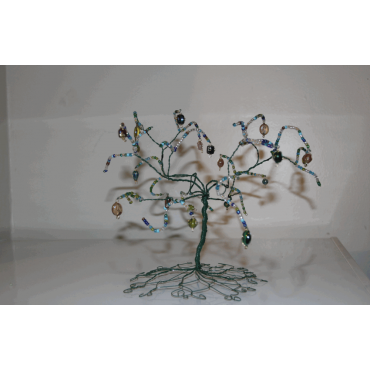 Rainbow Gems Wire Tree Design